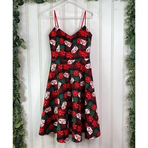 Green & Red Plaid "Do Not open until Christmas" Holiday Midi Swing Party Dress